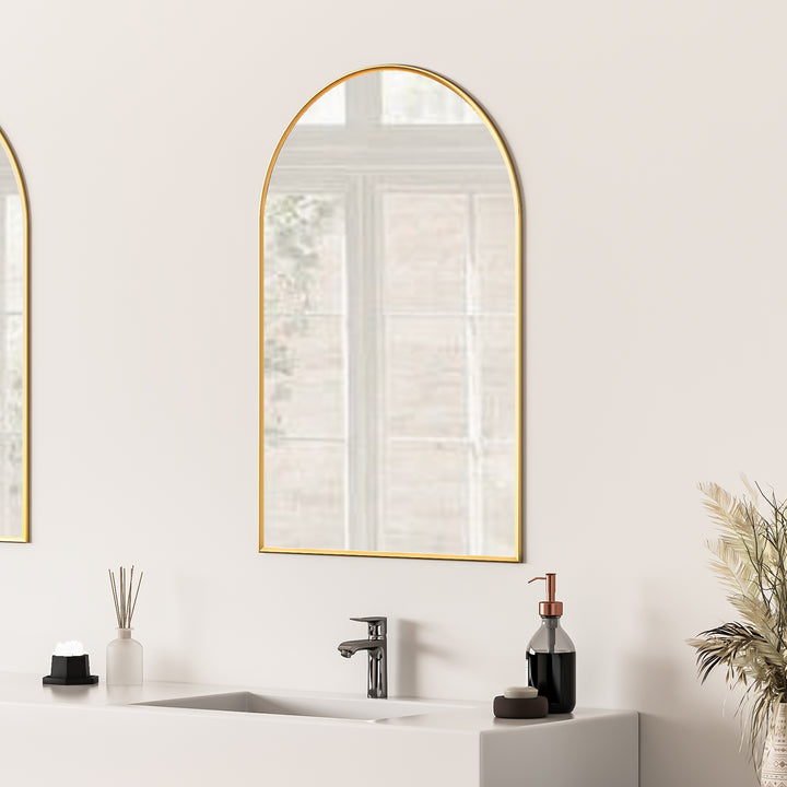 Benoni 24" Classic Domed Bathroom/Vanity Wall Mirror
