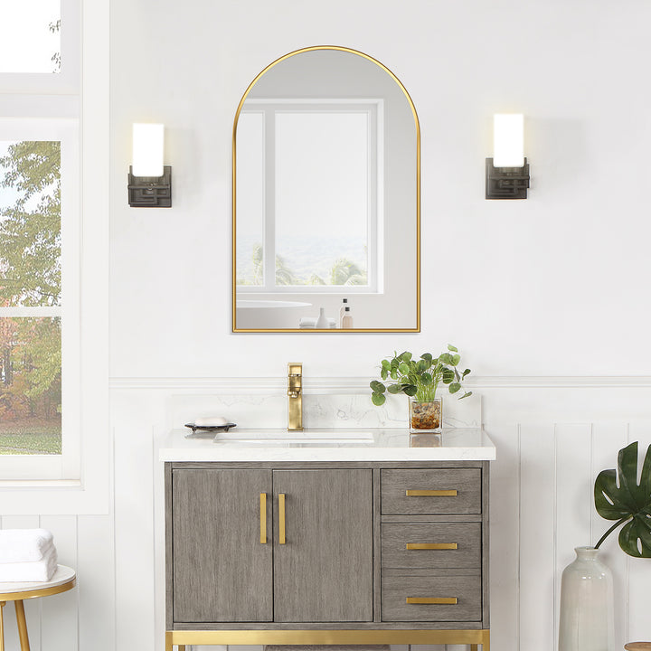 Benoni 24" Classic Domed Bathroom/Vanity Wall Mirror