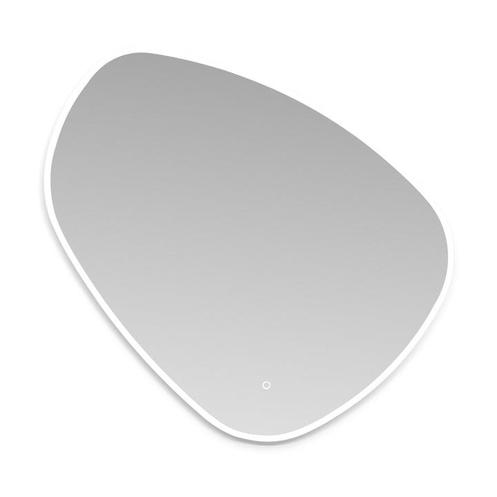 Rasso Novelty Frameless Modern Bathroom/Vanity LED Lighted Wall Mirror