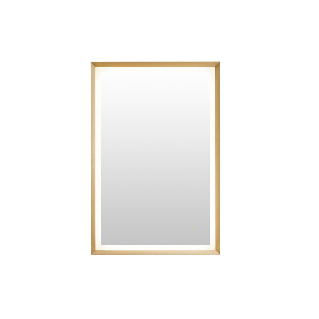 Apollo Rectangular Anti-Fog Dimmable Modern Bathroom/Vanity LED Lighted Wall Mirror in Aluminum Framed