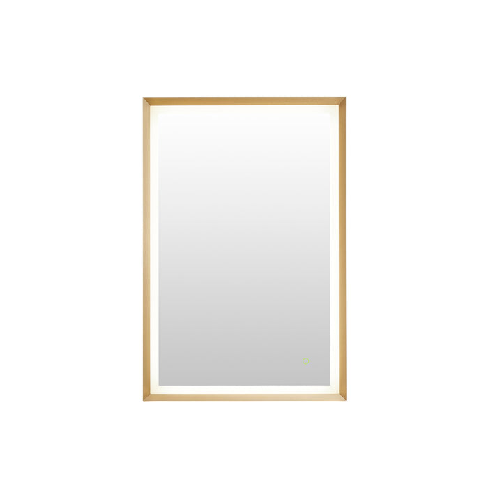 Apollo Rectangular Anti-Fog Dimmable Modern Bathroom/Vanity LED Lighted Wall Mirror in Aluminum Framed