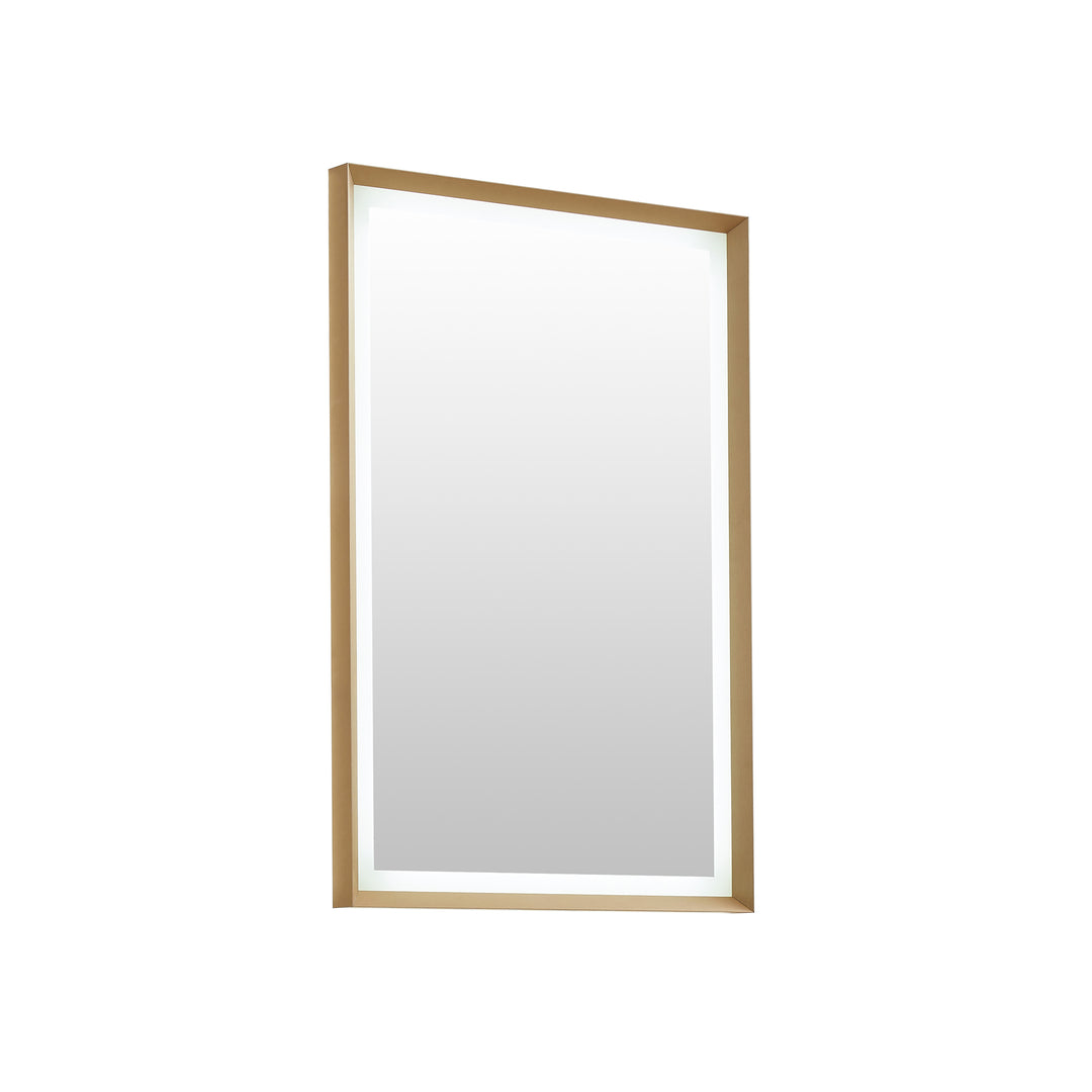 Apollo Rectangular Anti-Fog Dimmable Modern Bathroom/Vanity LED Lighted Wall Mirror in Aluminum Framed