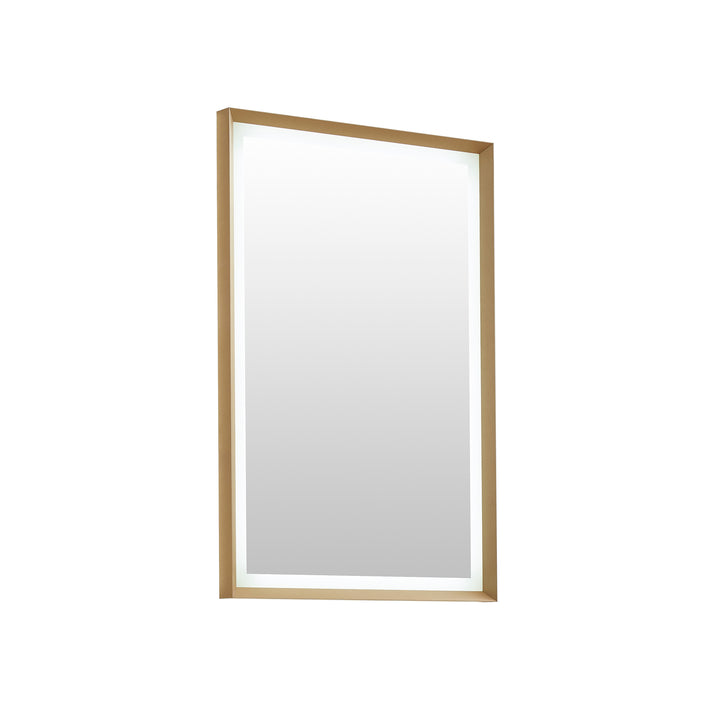 Apollo Rectangular Anti-Fog Dimmable Modern Bathroom/Vanity LED Lighted Wall Mirror in Aluminum Framed