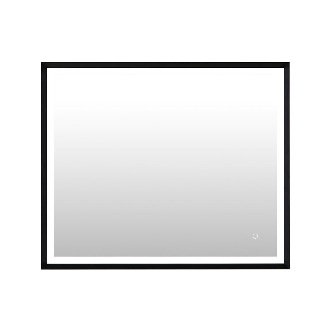 Florian Novelty 26"x48" Anti-Fog Dimmable Modern Bathroom/Vanity LED Lighted Wall Mirror in Aluminum Framed