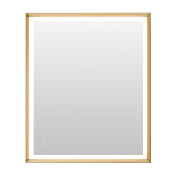 Apollo Rectangular Anti-Fog Dimmable Modern Bathroom/Vanity LED Lighted Wall Mirror in Aluminum Framed