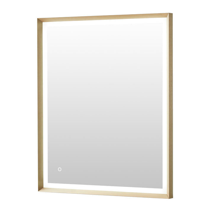 Apollo Rectangular Anti-Fog Dimmable Modern Bathroom/Vanity LED Lighted Wall Mirror in Aluminum Framed