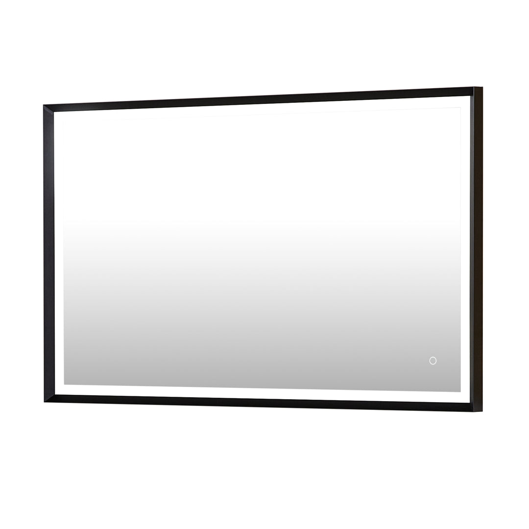 Apollo Rectangular Anti-Fog Dimmable Modern Bathroom/Vanity LED Lighted Wall Mirror in Aluminum Framed