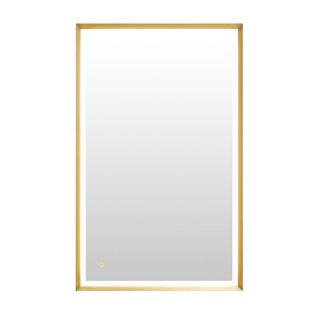 Apollo Rectangular Anti-Fog Dimmable Modern Bathroom/Vanity LED Lighted Wall Mirror in Aluminum Framed