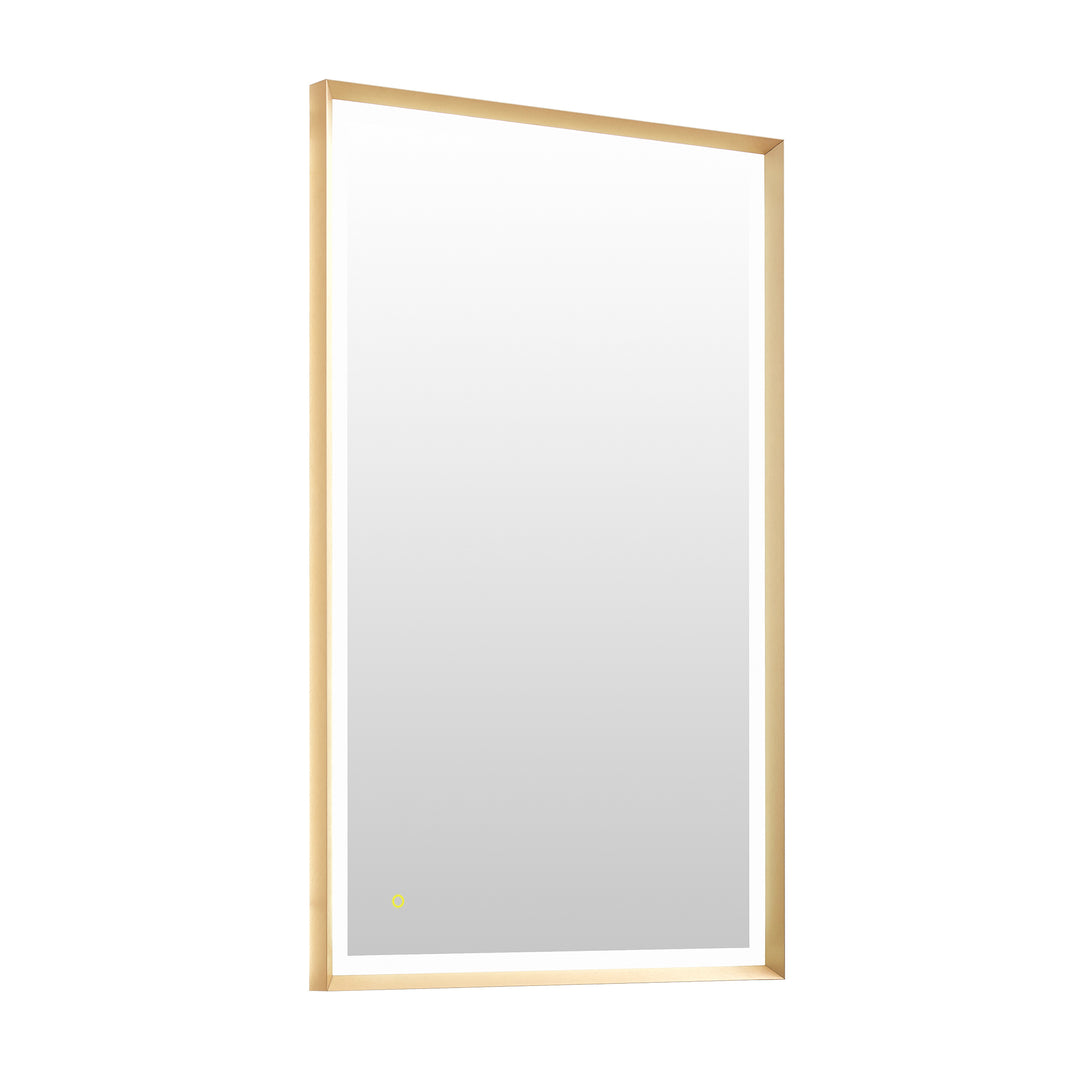 Apollo Rectangular Anti-Fog Dimmable Modern Bathroom/Vanity LED Lighted Wall Mirror in Aluminum Framed