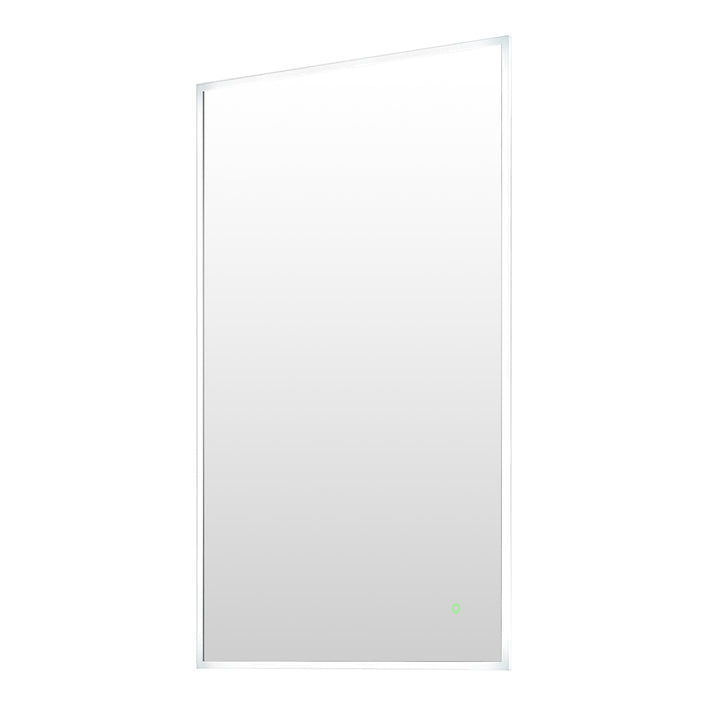 Aurora Rectangular Framelesss Anti-Fog Dimmable Modern Bathroom/Vanity LED Lighted Wall Mirror