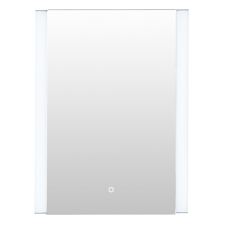 Serra Rectangular Frameless Surface-Mount LED Lighted Bathroom Aluminum Mirror Medicine Cabinet