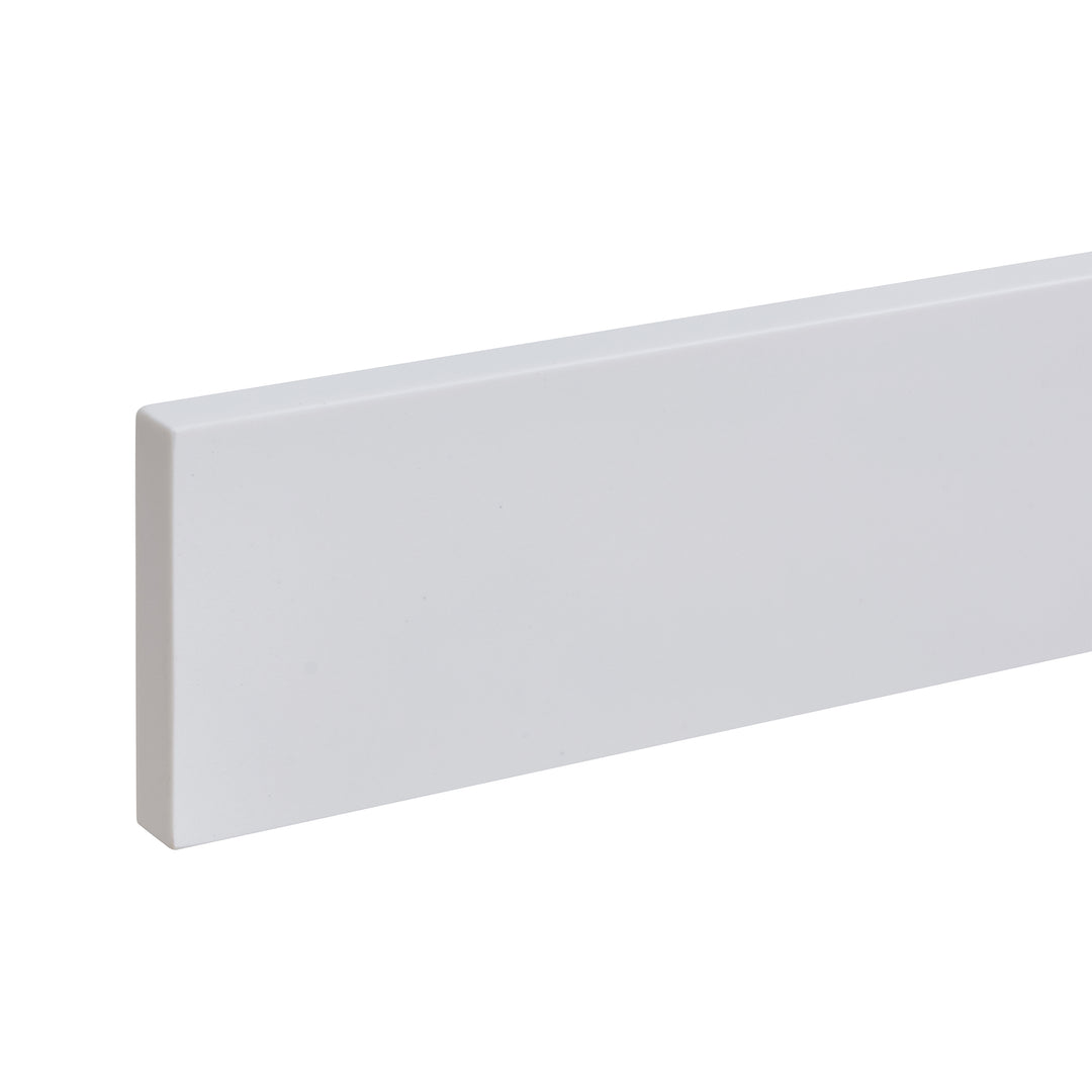 Caorle Engineered Stone Vanity Top in Snow White with White Sink