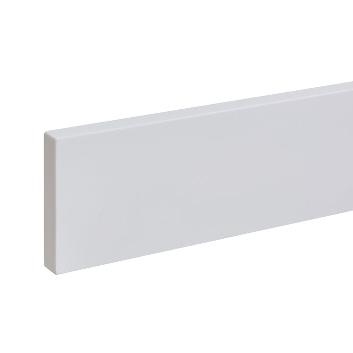 Caorle Engineered Stone Vanity Top in Snow White with White Sink