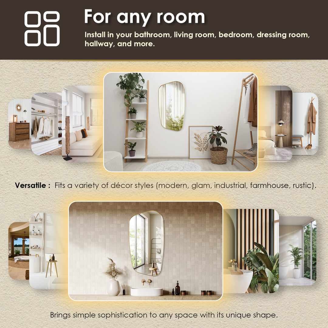 Blinc 26"x48" Novelty Modern Bathroom Wall Mirror