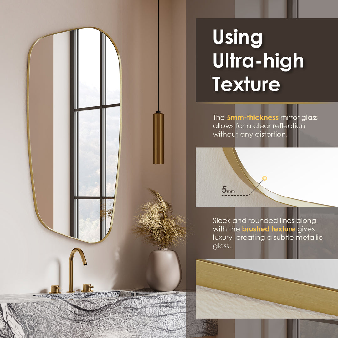 Blinc 26"x48" Novelty Modern Bathroom Wall Mirror