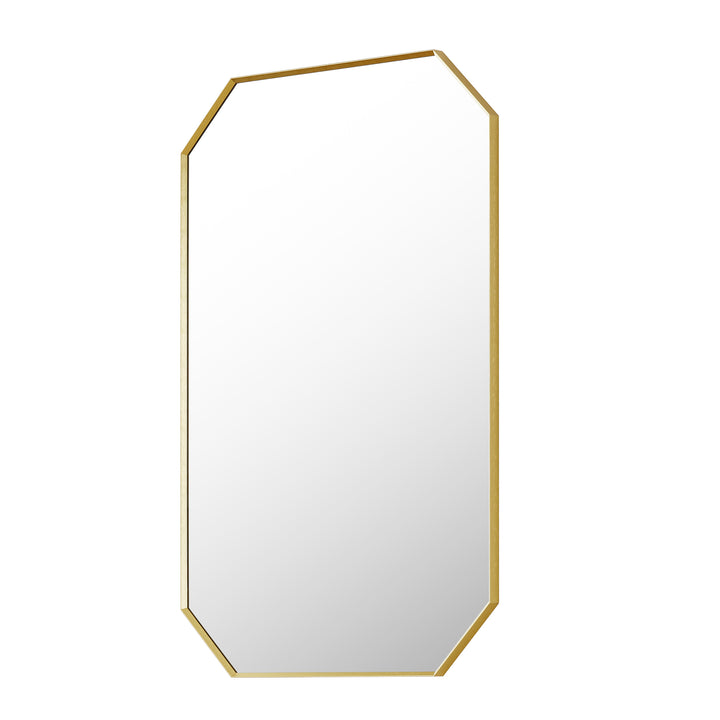 Allure 24"x36" Octagon Modern Bathroom Wall Mirror