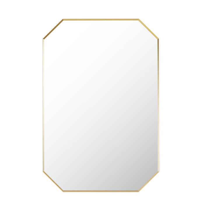 Allure 24"x36" Octagon Modern Bathroom Wall Mirror