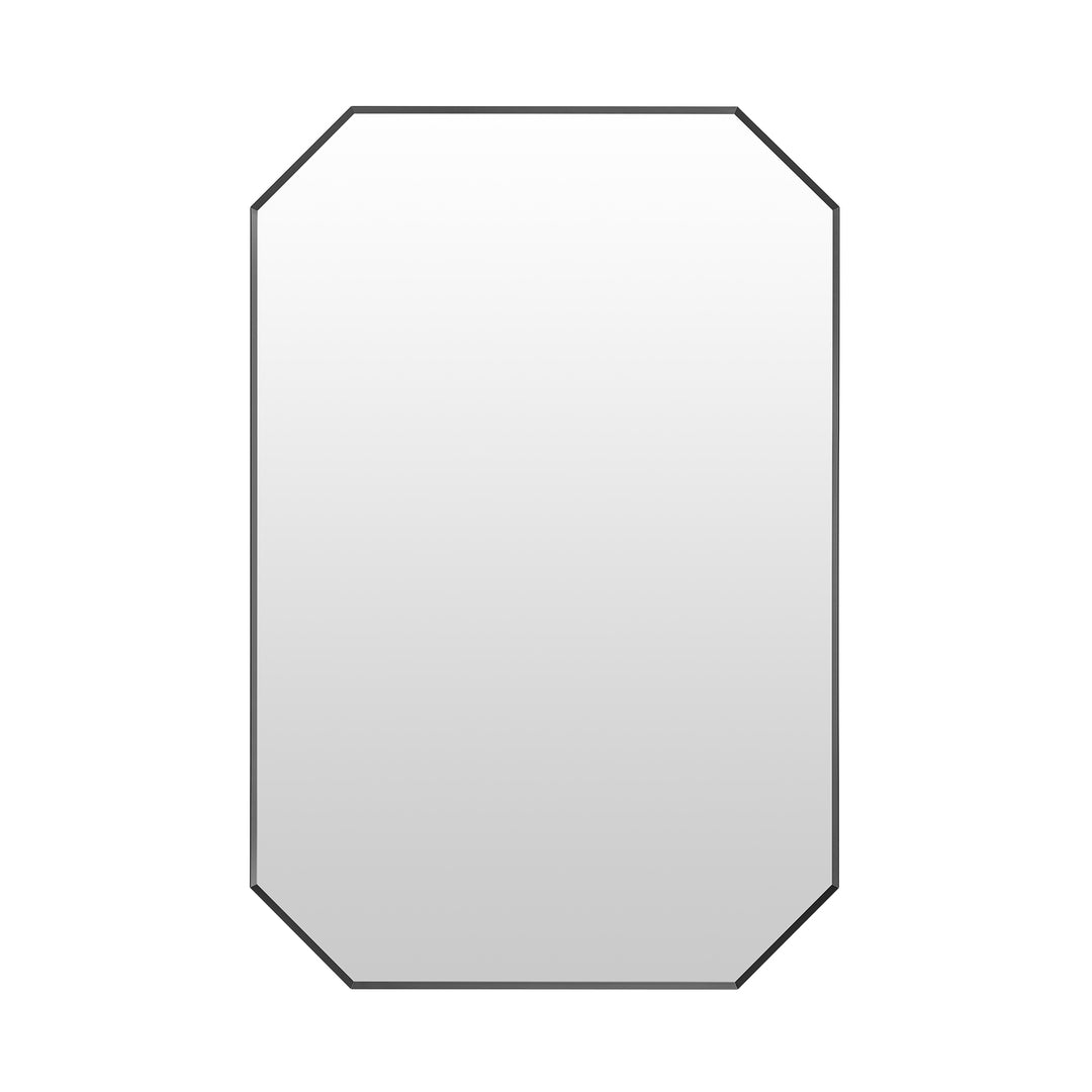 Allure 24"x36" Octagon Modern Bathroom Wall Mirror