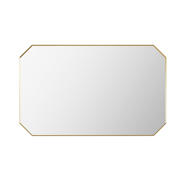 Allure 48"x30" Octagon Modern Bathroom Wall Mirror