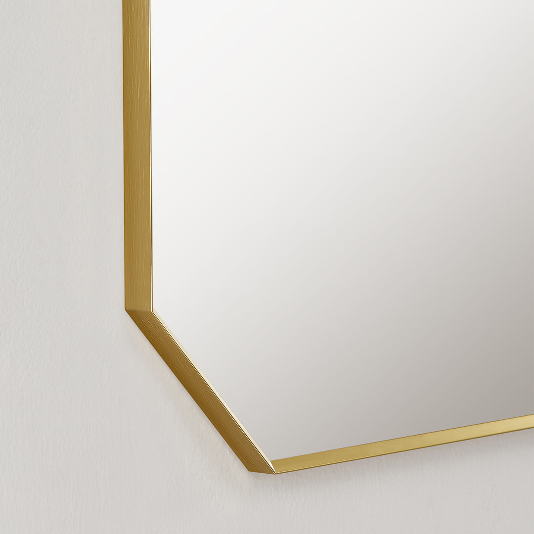 Allure 48"x30" Octagon Modern Bathroom Wall Mirror