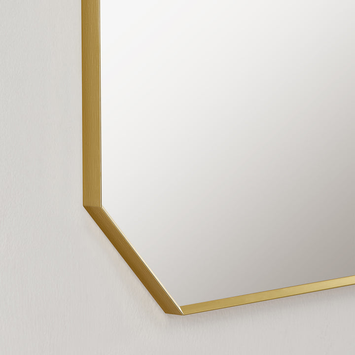 Allure 48"x30" Octagon Modern Bathroom Wall Mirror
