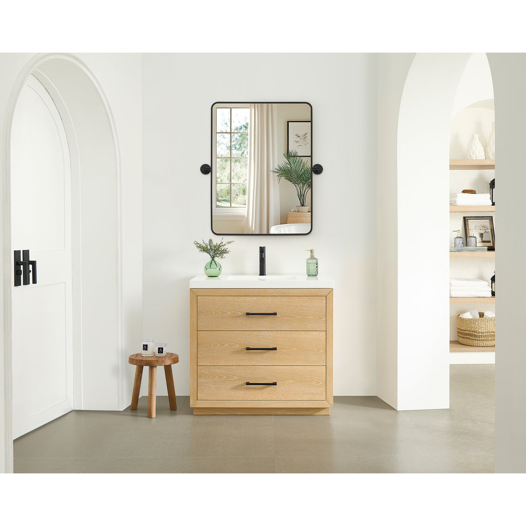 Dieux 24x32'' Rectangular Modern Bathroom Pivot Wall Mirror