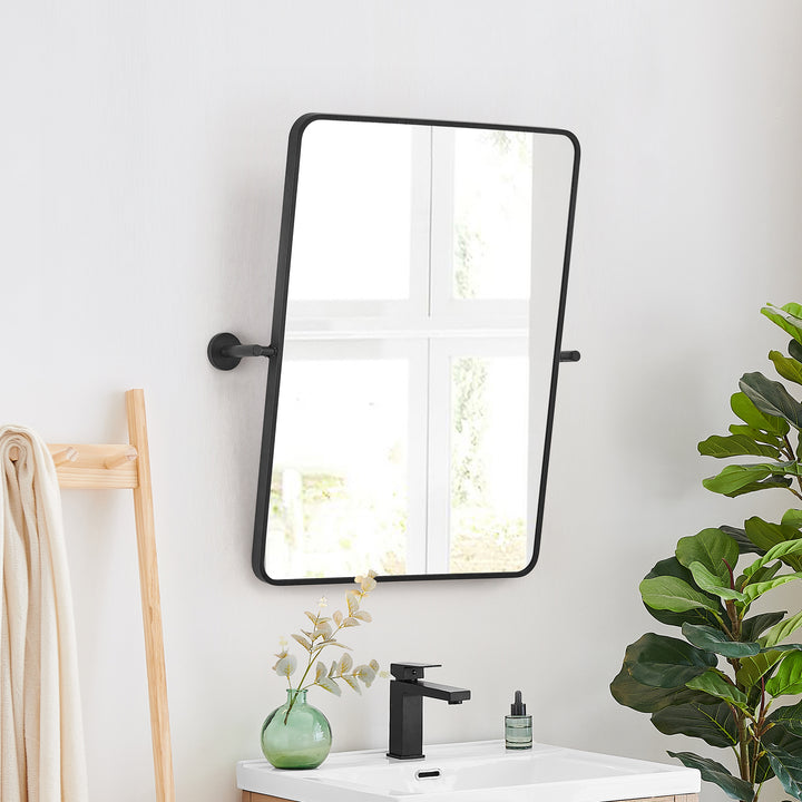 Dieux 24x32'' Rectangular Modern Bathroom Pivot Wall Mirror