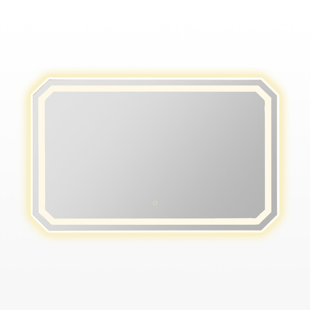 Luma Octogan Frameless Modern LED Bathroom Vanity Mirror