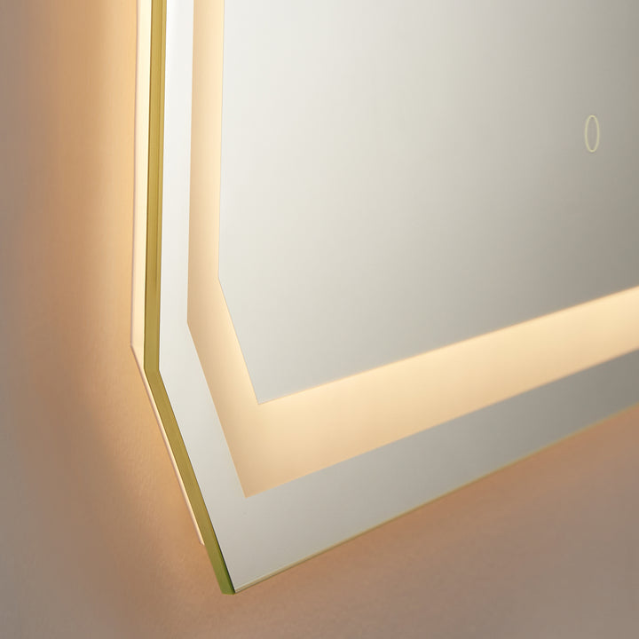 Luma Octogan Frameless Modern LED Bathroom Vanity Mirror