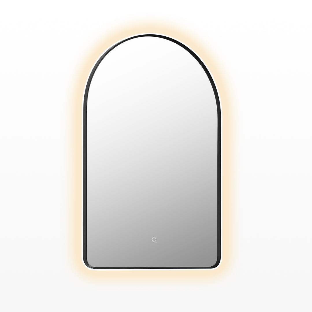 Starlit 24x36" Classic Domed Bathroom/Vanity Aluminum LED Wall Mirror