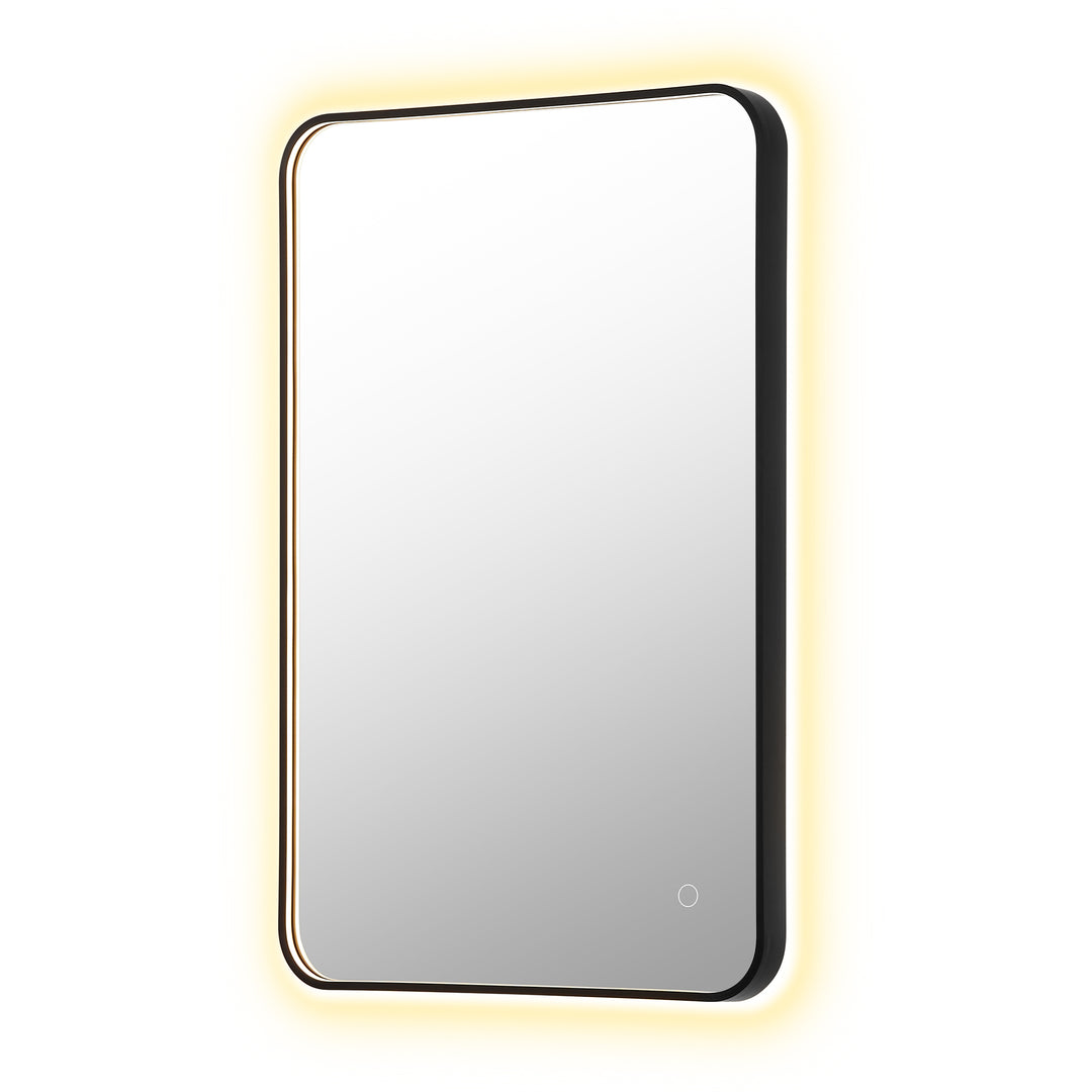 Dazzle Rectangular Anti-Fog Dimmable Modern Bathroom/Vanity LED Lighted Wall Mirror in Aluminum Framed