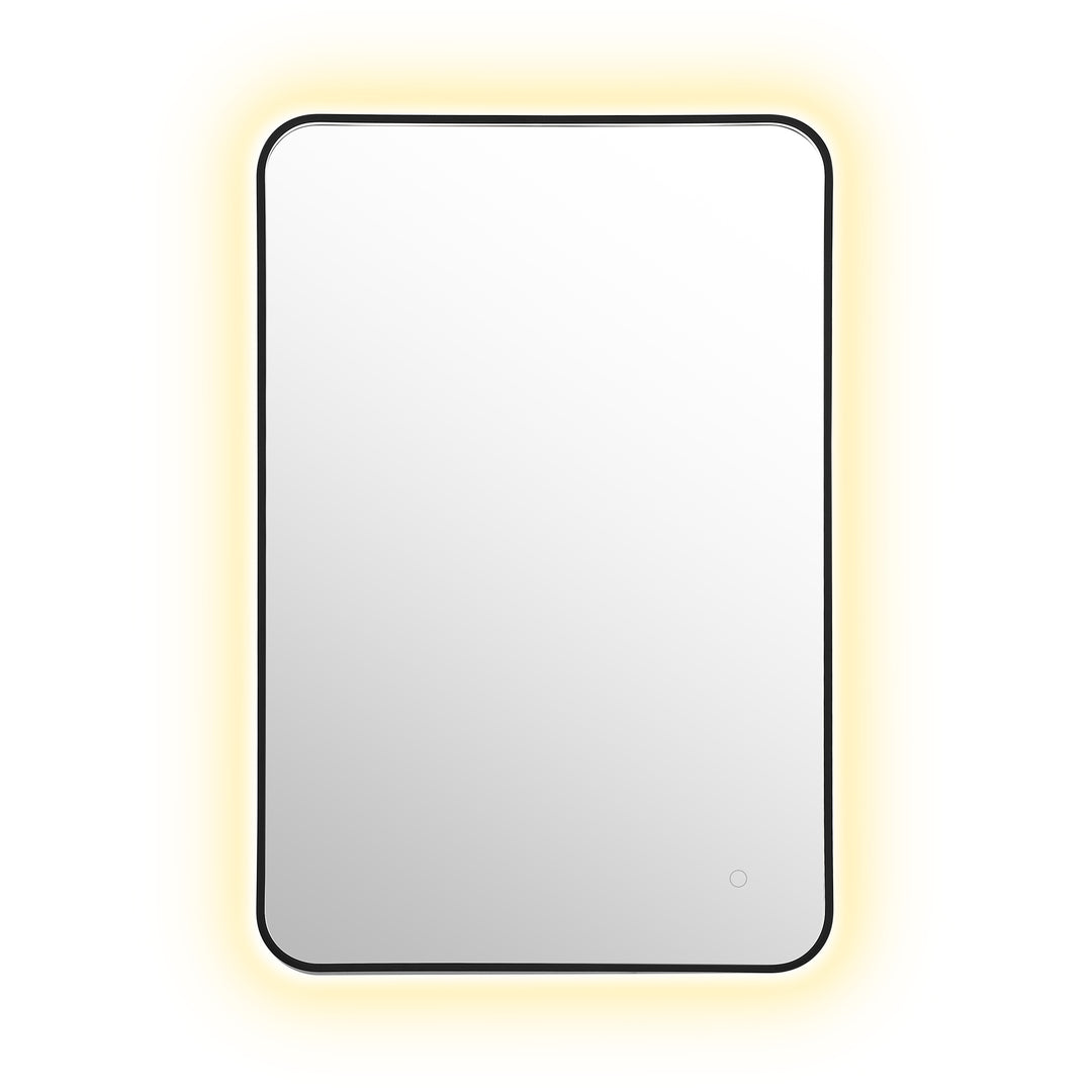 Dazzle Rectangular Anti-Fog Dimmable Modern Bathroom/Vanity LED Lighted Wall Mirror in Aluminum Framed