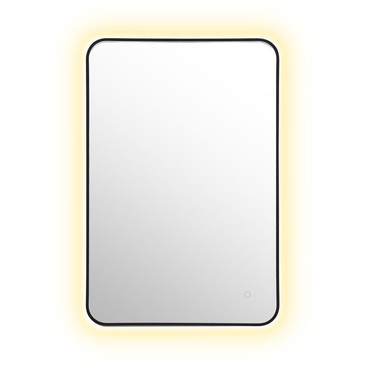 Dazzle Rectangular Anti-Fog Dimmable Modern Bathroom/Vanity LED Lighted Wall Mirror in Aluminum Framed