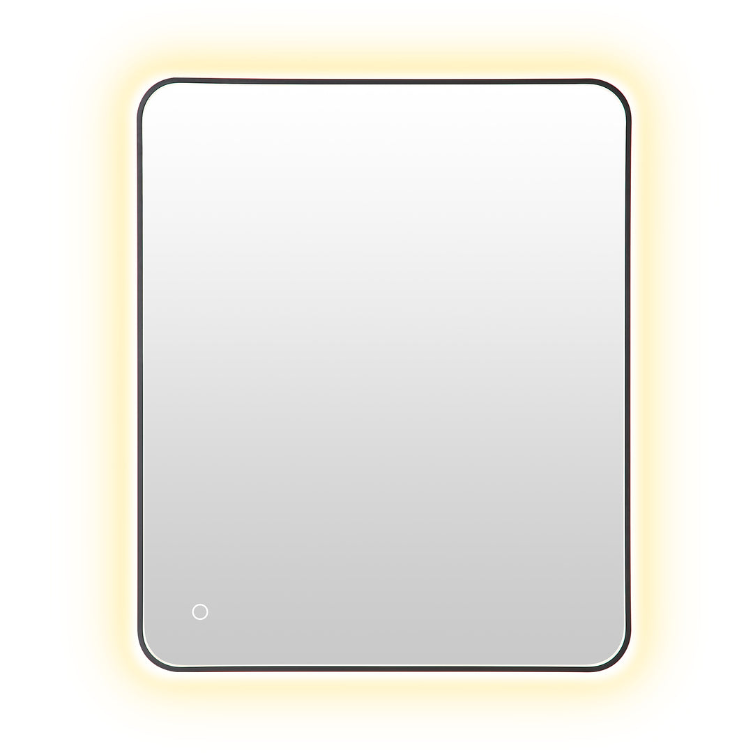 Dazzle Rectangular Anti-Fog Dimmable Modern Bathroom/Vanity LED Lighted Wall Mirror in Aluminum Framed