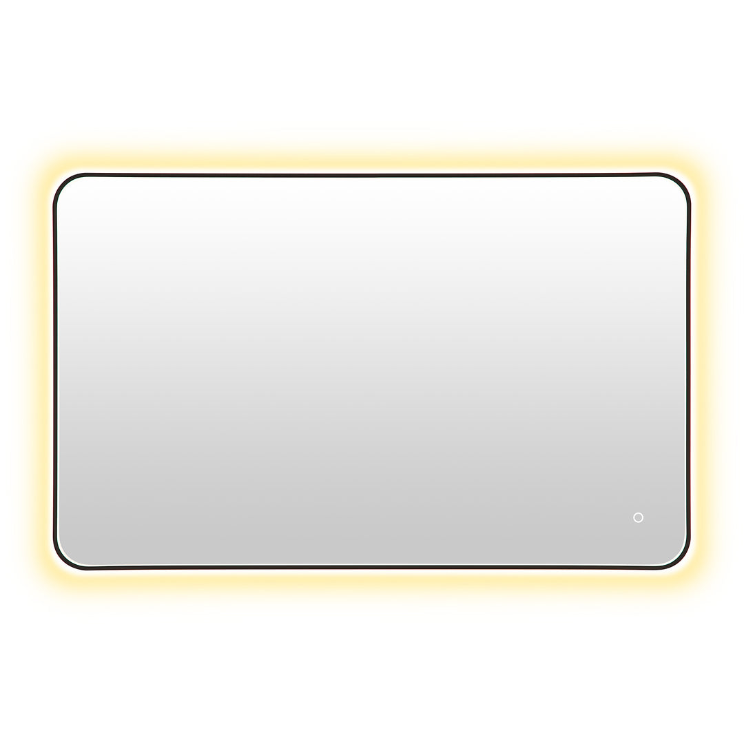 Dazzle Rectangular Anti-Fog Dimmable Modern Bathroom/Vanity LED Lighted Wall Mirror in Aluminum Framed
