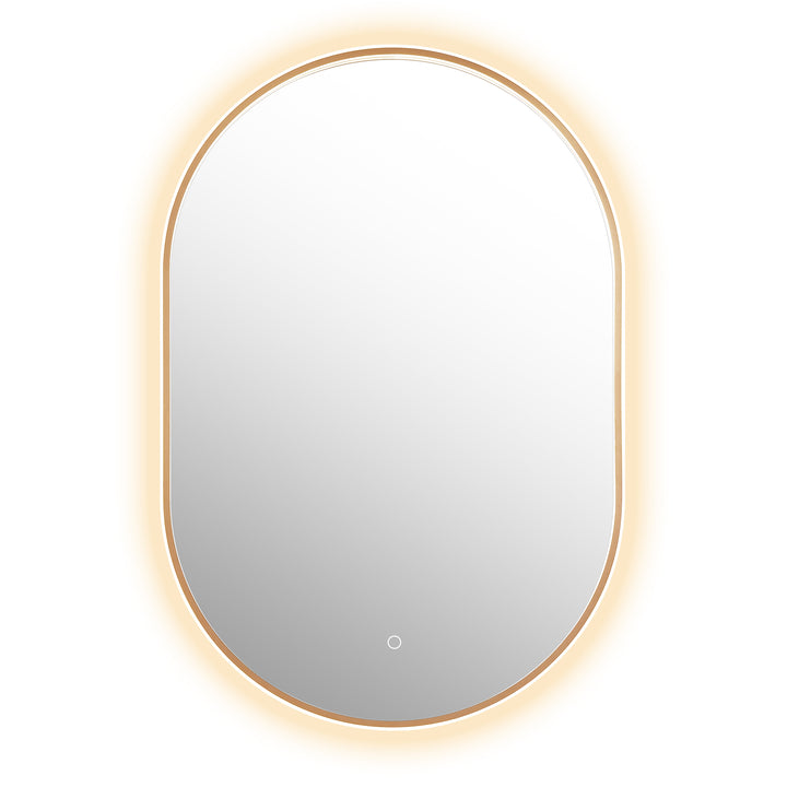 Mizani Oval 24x36" Framed in Modern Bathroom/Vanity LED Lighted Wall Mirror