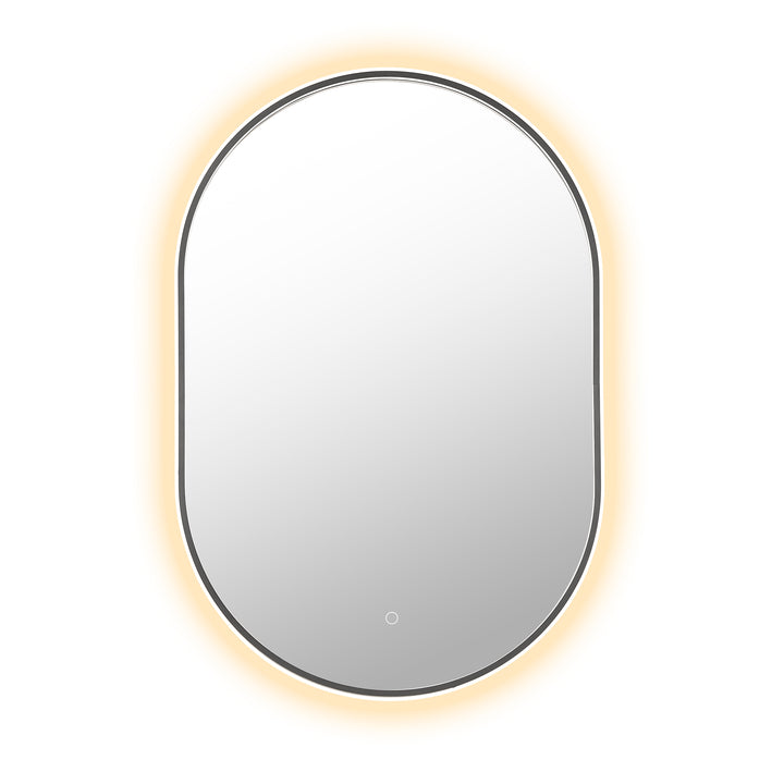 Mizani Oval 24x36" Framed in Modern Bathroom/Vanity LED Lighted Wall Mirror