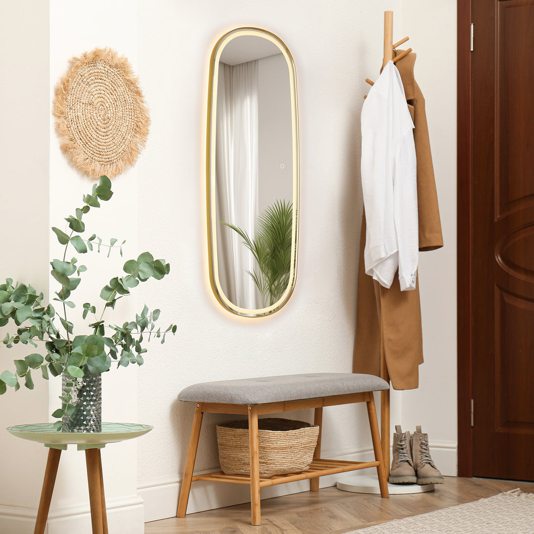 Cellini 26"x65" Rectangular Anti-Fog Dimmable Modern Bathroom/Dressing LED Lighted Wall Mirror in Aluminum Framed