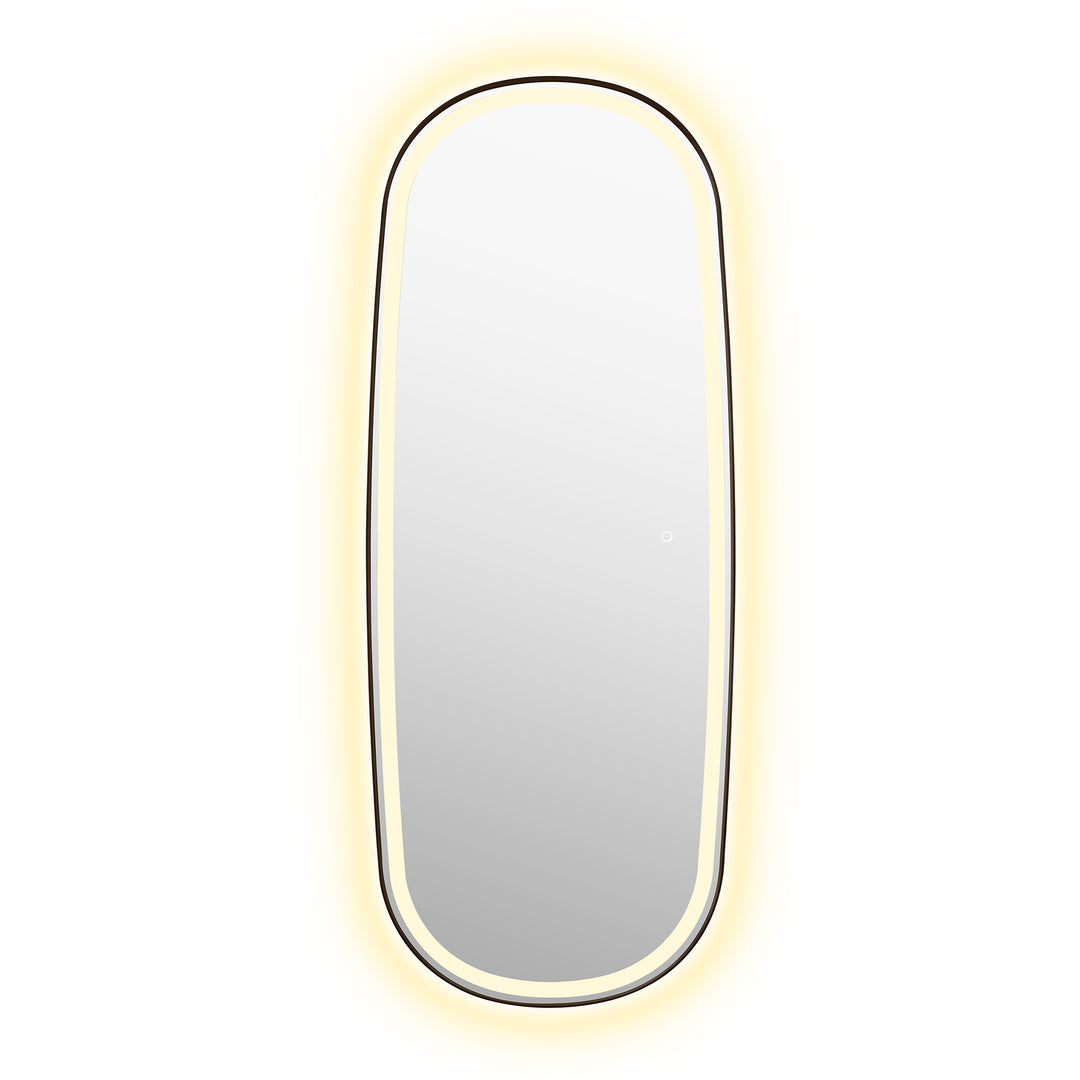 Cellini 26"x65" Rectangular Anti-Fog Dimmable Modern Bathroom/Dressing LED Lighted Wall Mirror in Aluminum Framed