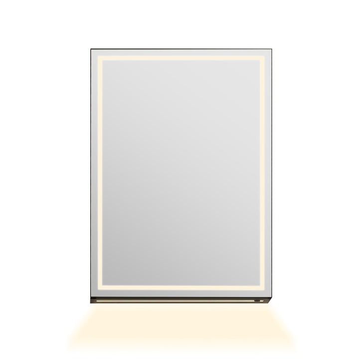 Hesili Rectangular Frameless Surface-Mount LED Lighted Bathroom Mirror Medicine Cabinet