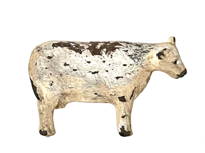 Charleston Knob Company Pair of 2 Cows - Rustic Whitewash Knobs