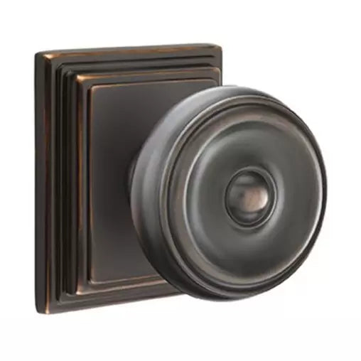 Brass Classic Hardware Collection  Wilshire Door Knob With Wilshire Rose