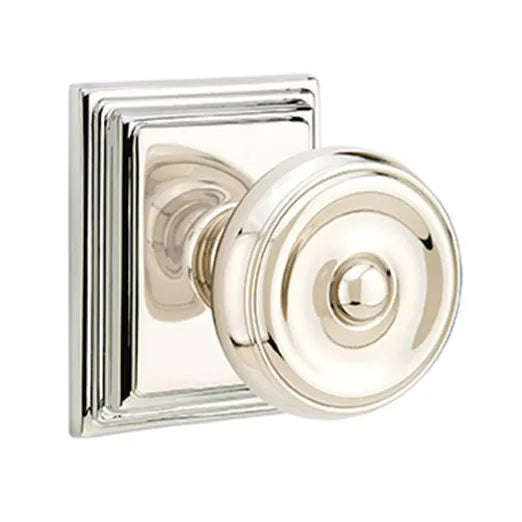 Brass Classic Hardware Collection  Wilshire Door Knob With Wilshire Rose
