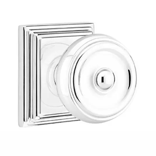 Brass Classic Hardware Collection  Wilshire Door Knob With Wilshire Rose