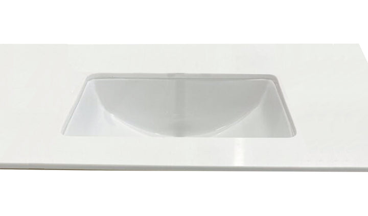 Aegean 20 in. Retegular White Finish Ceramic Undermount Vanity Sink