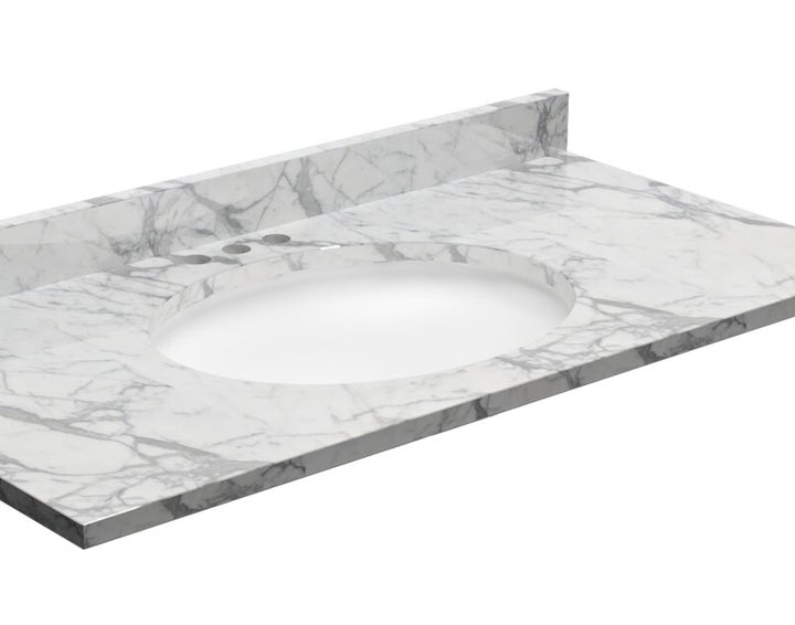 Lily 20 in. Oval White Finish Ceramic Undermount Vanity Sink