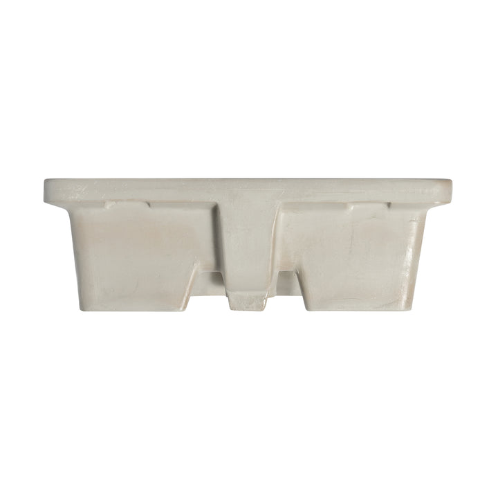 Dixie 20 in. Retegular White Finish Ceramic Undermount Vanity Sink