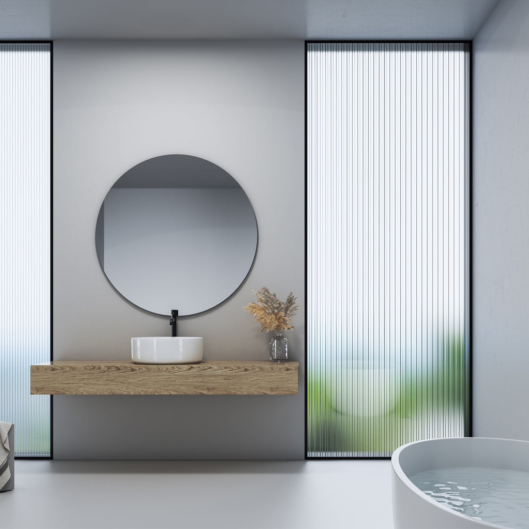 Sabine 14 in. Round Ceramic Vessel Bathroom Vanity Sink