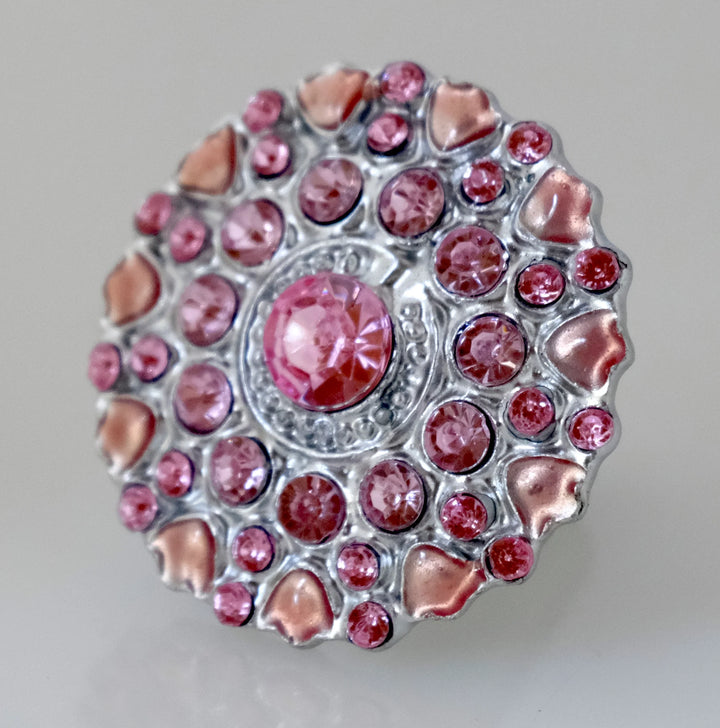 Charleston Knob Company Jewel Knob - Pink Flower