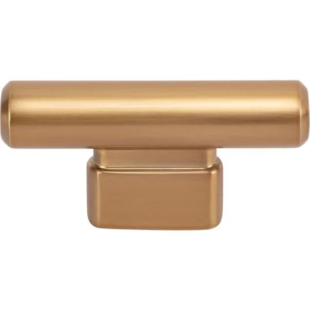 ATLAS HOMEWARES HOLLOWAY T-KNOB 2 1/2 INCH WARM BRASS